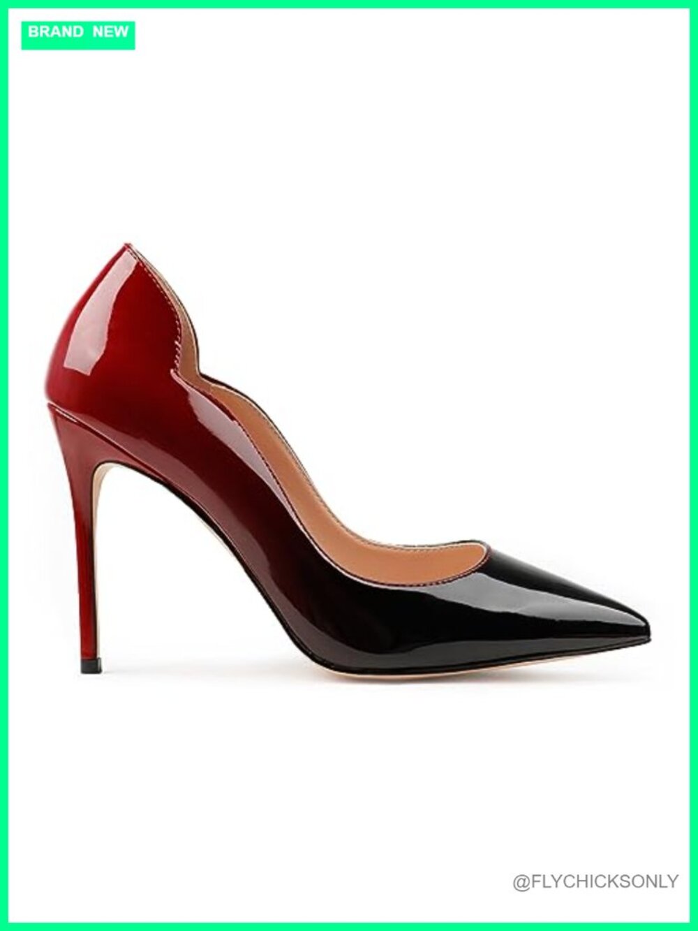 Women's Pointed Toe Stiletto Pumps Faux Leather Dress Shoes